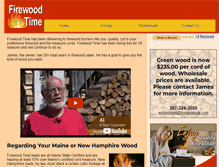 Tablet Screenshot of firewoodtime.com